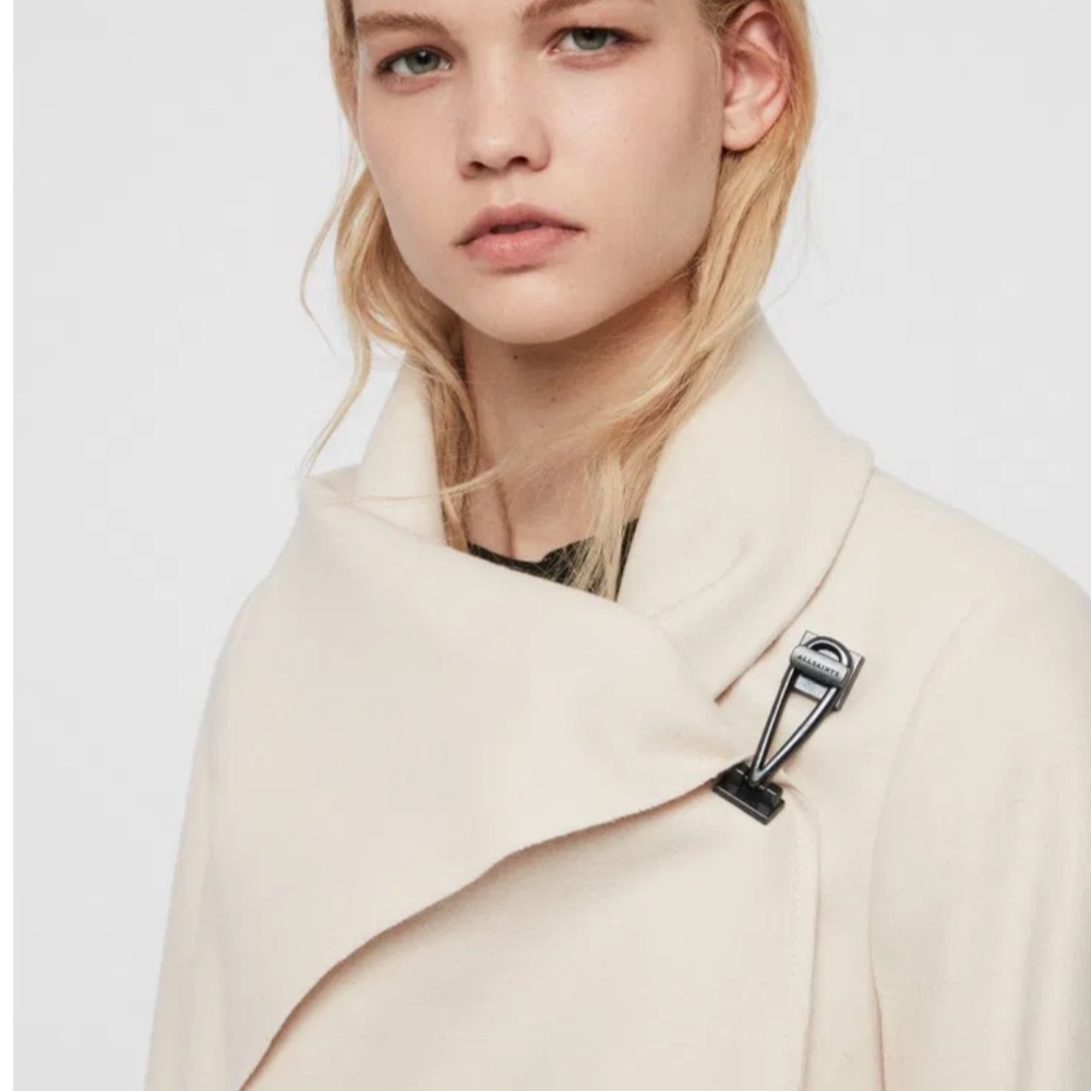 AllSaints Cream City Monument Coat